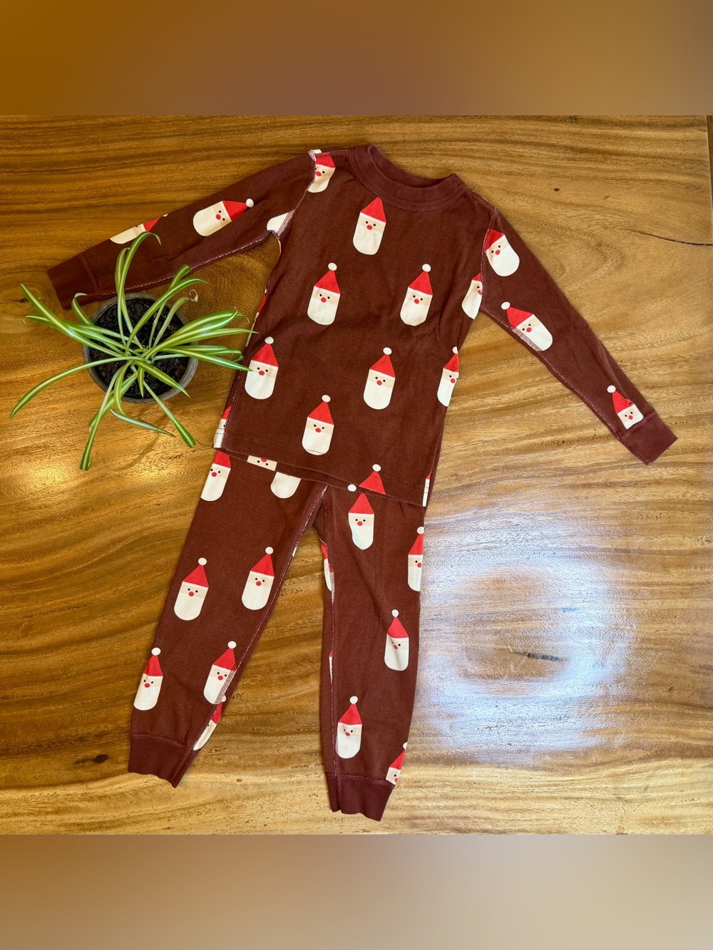Hanna Andersson | Organic Cotton Santa Christmas Pajamas (unisex) - Size 4